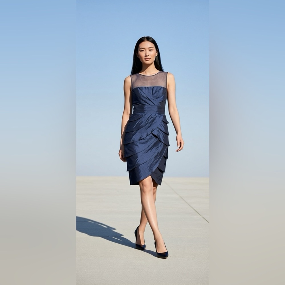 Nordstrom Navy High Low Dress